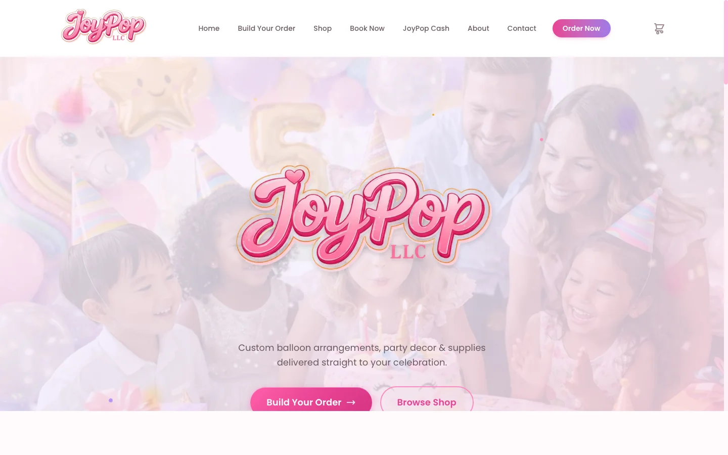 JoyPop LLC live site screenshot